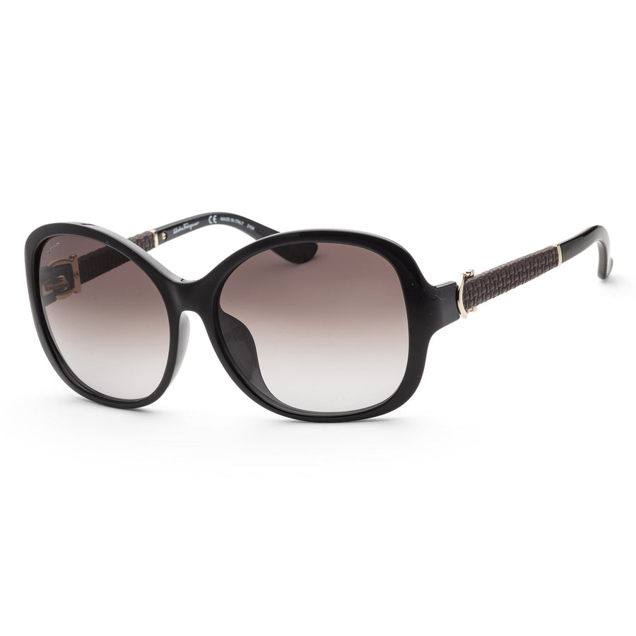 Preloved - Ferragamo Womens Fashion 59 Mm Black Sunglasses Sf744sla-001 One Color