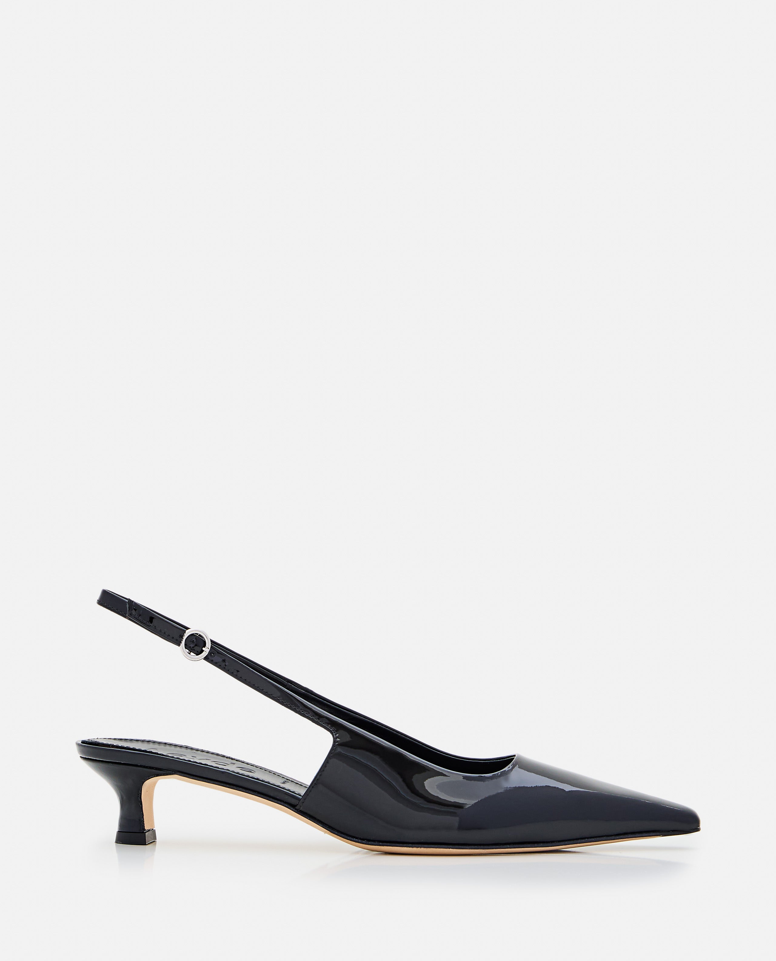 AEYDE With Heel Black Patent Calf Leather