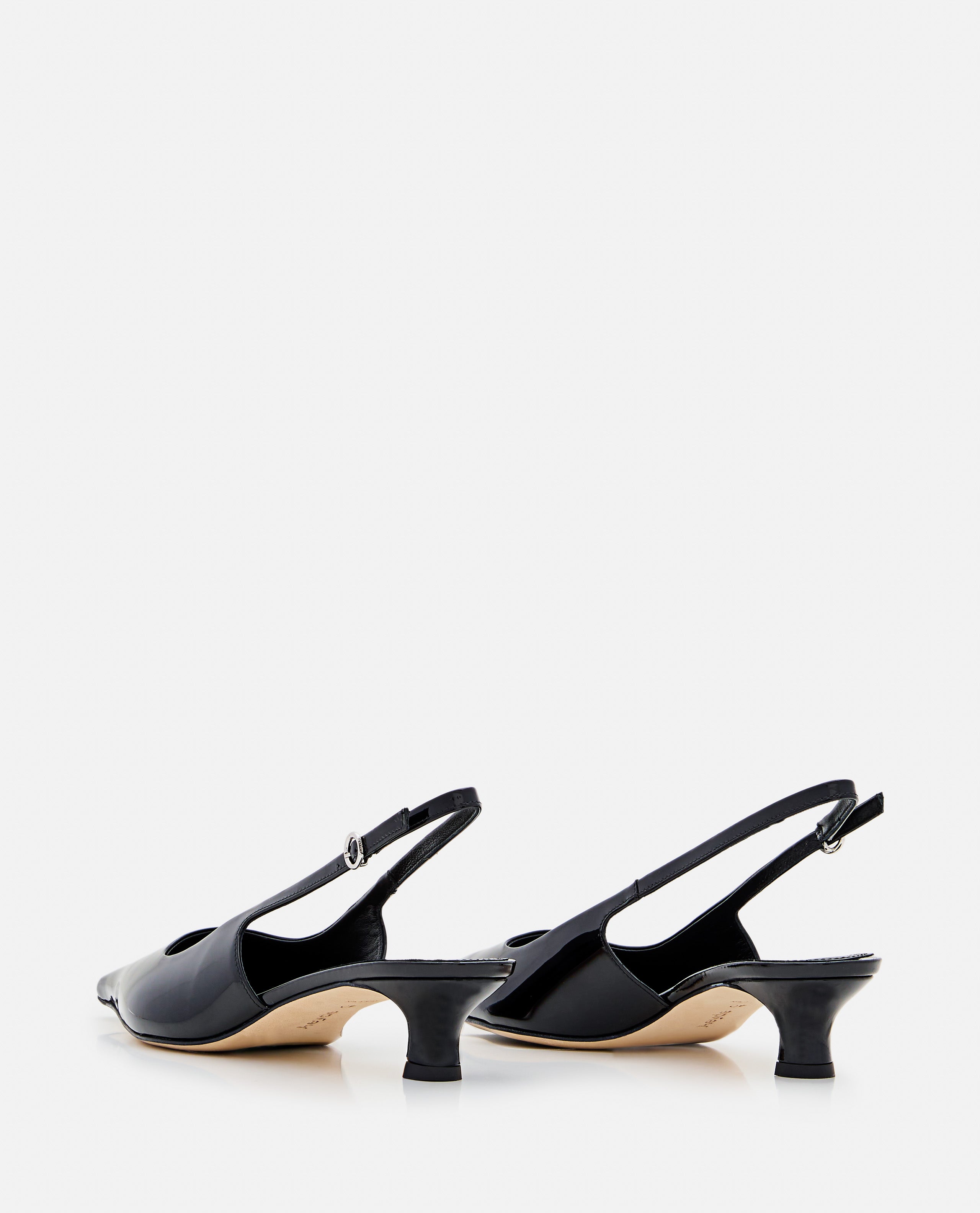 AEYDE With Heel Black Patent Calf Leather