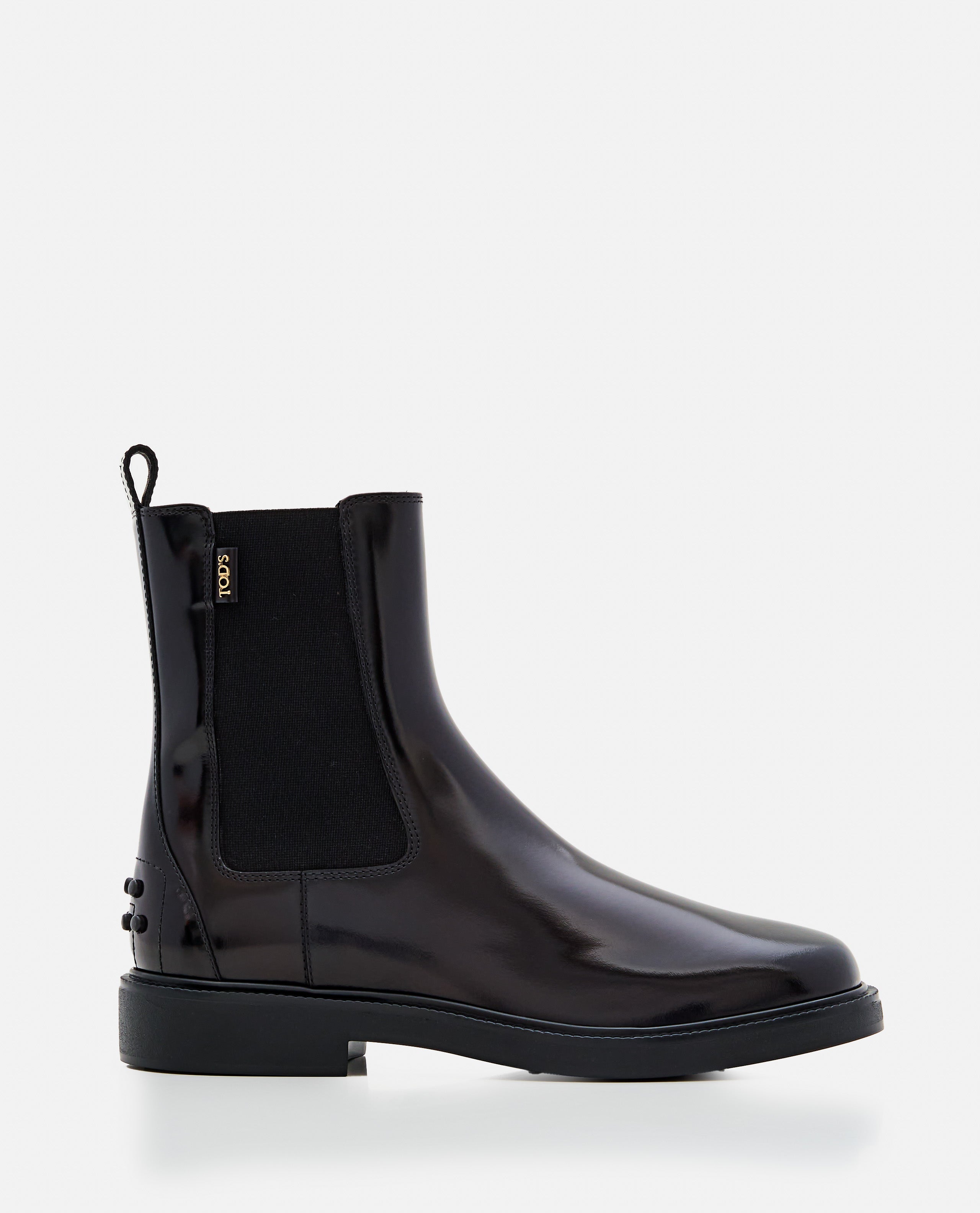 Tods Boots Black Calf Leather