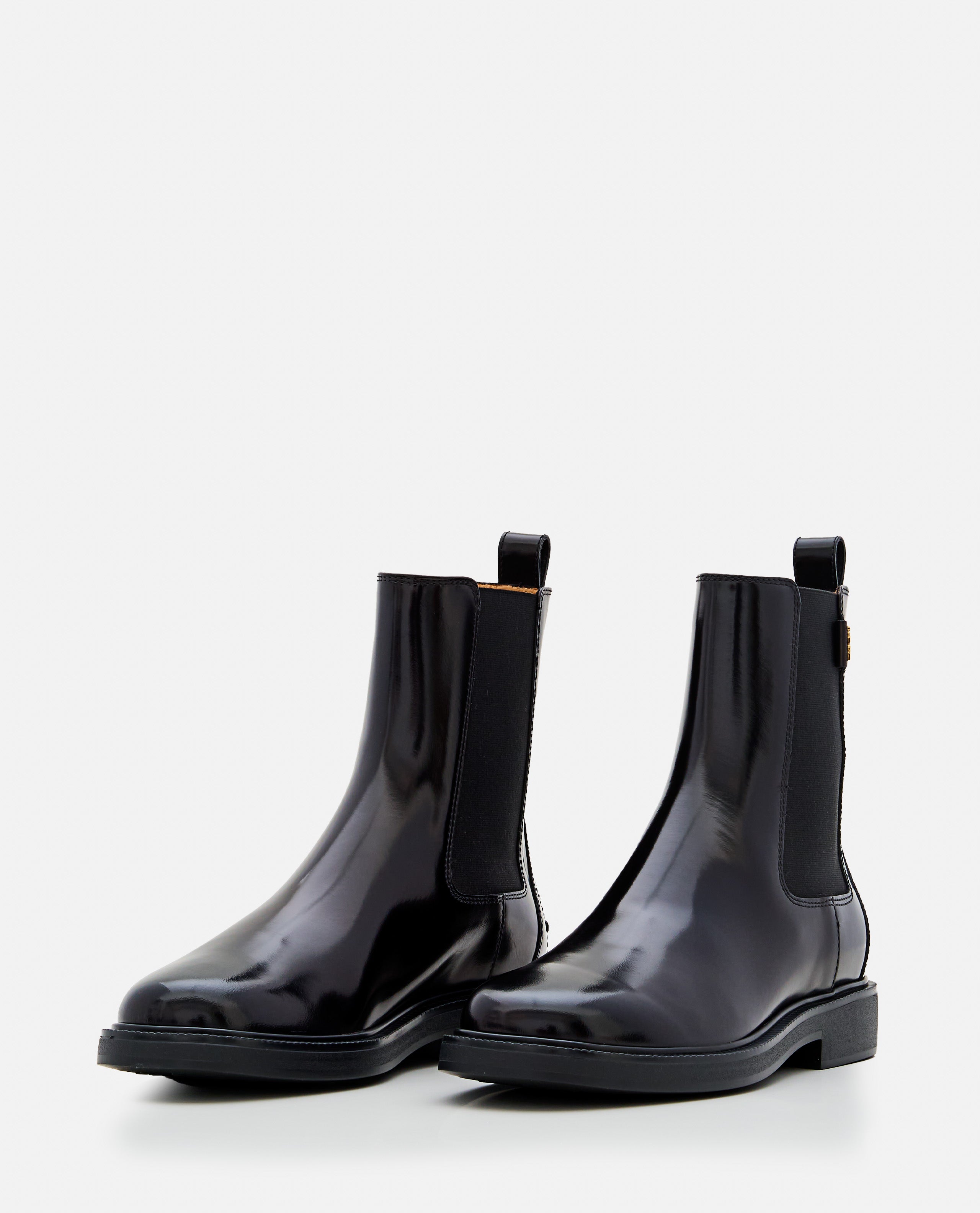 Tods Boots Black Calf Leather