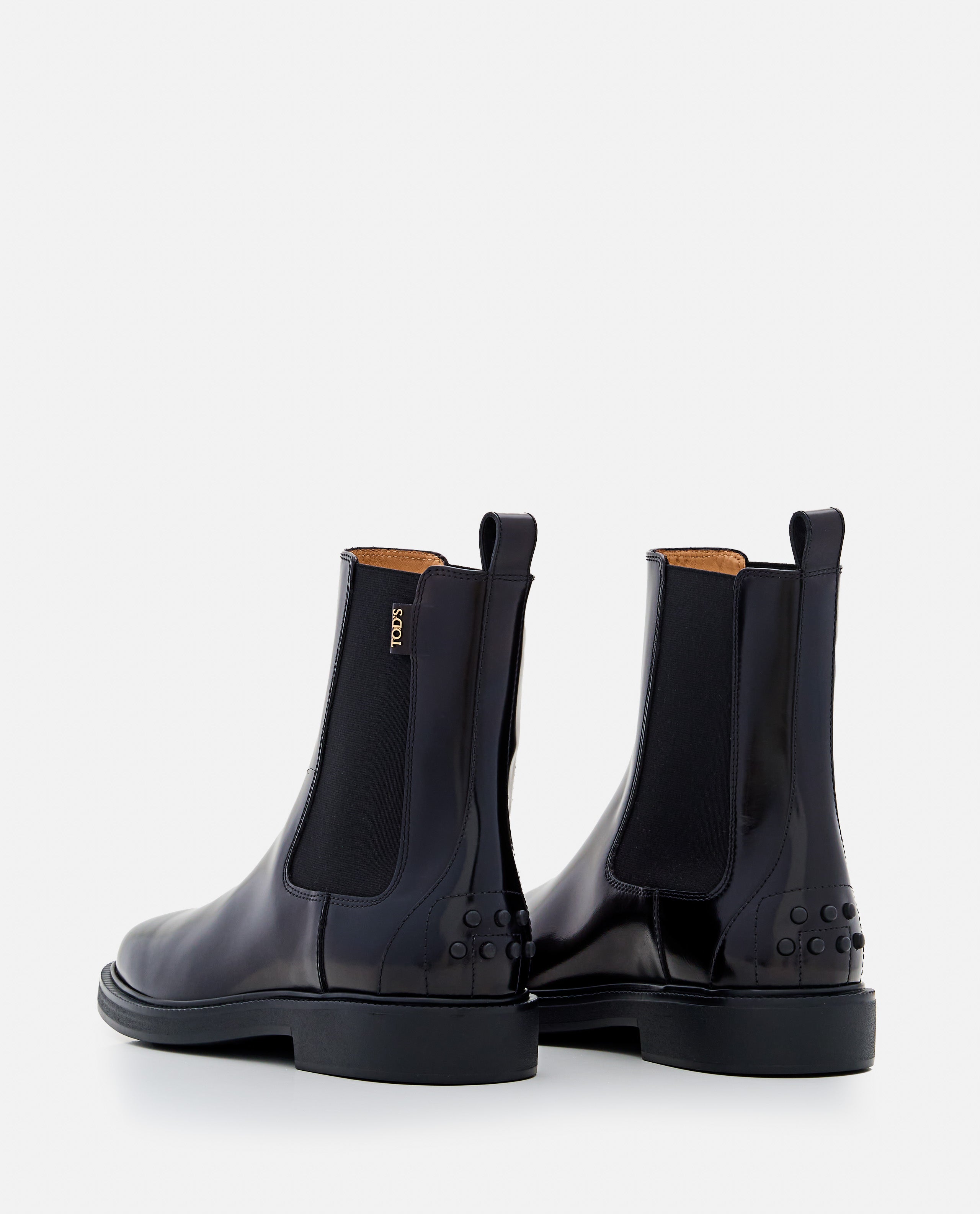 Tods Boots Black Calf Leather