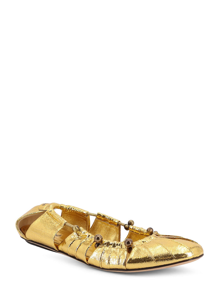 Chloè Flat shoes Golden Pelle