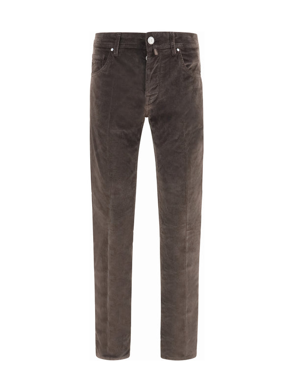 Jacob Cohen 78% Cotton trousers in brown