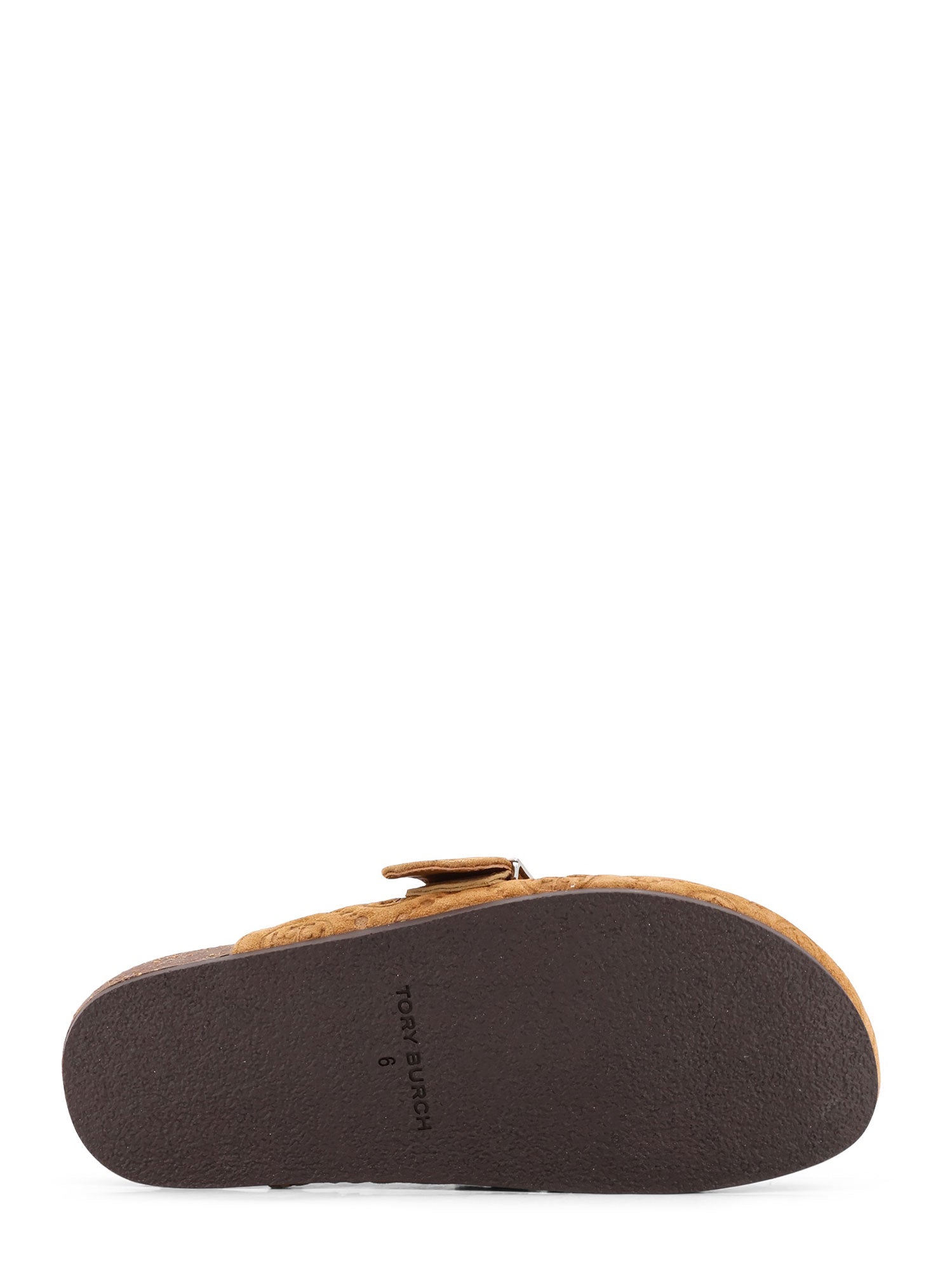 Tory Burch Sandals Golden Brown/silver Suede