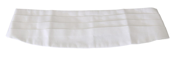 White Men Waist Belt Cotton Cummerbund Silk