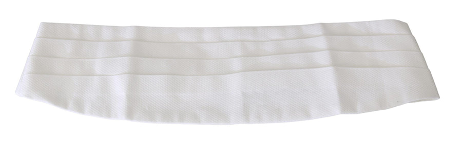 White Men Waist Belt Cotton Cummerbund Silk