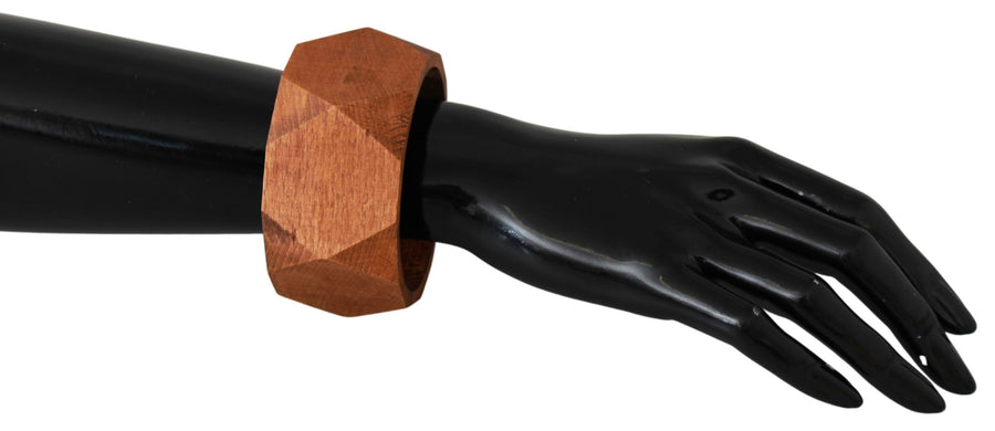 Costume National Wood bracelet in brown