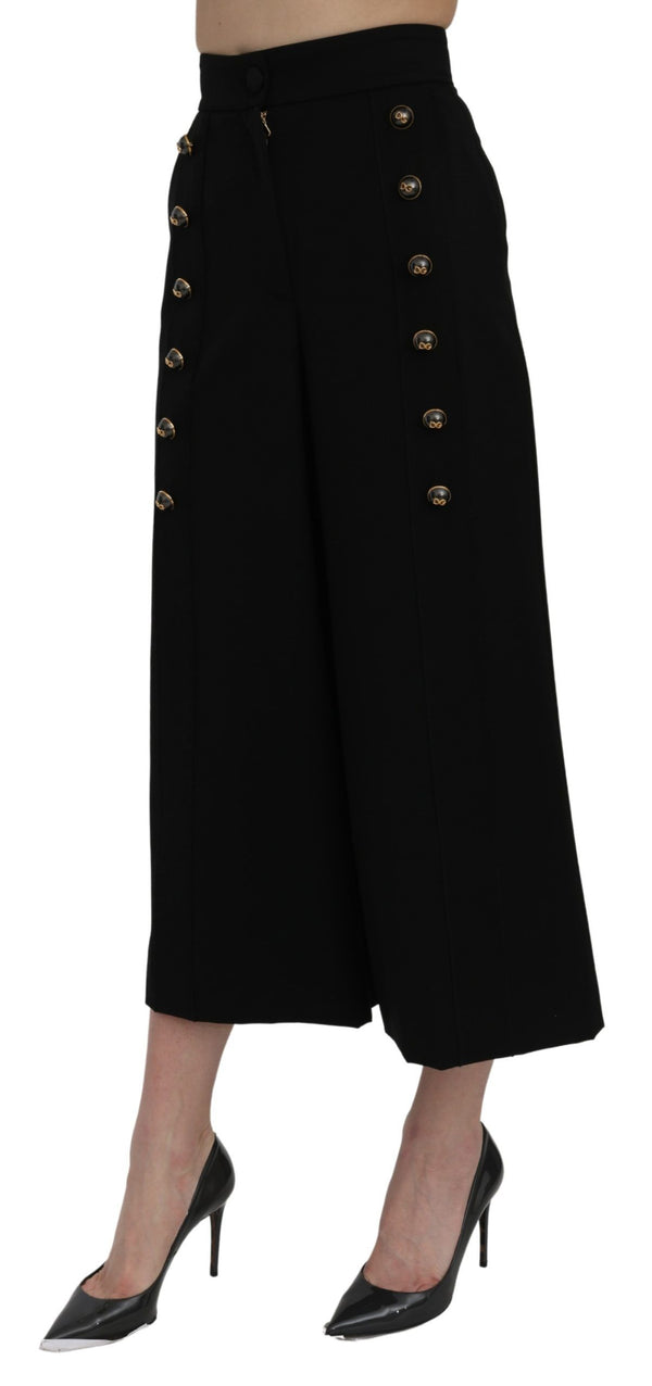 Dolce & Gabbana 100% Virgin Wool trousers in black