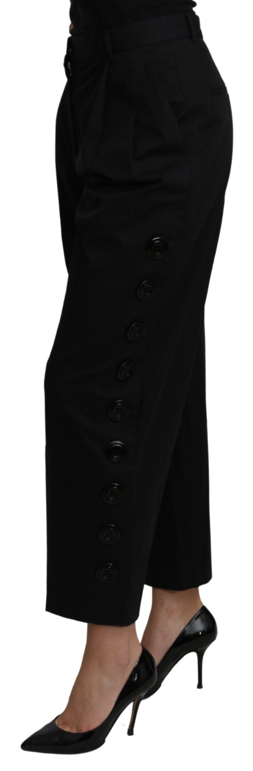 Dolce & Gabbana 97% Cotton trousers in black