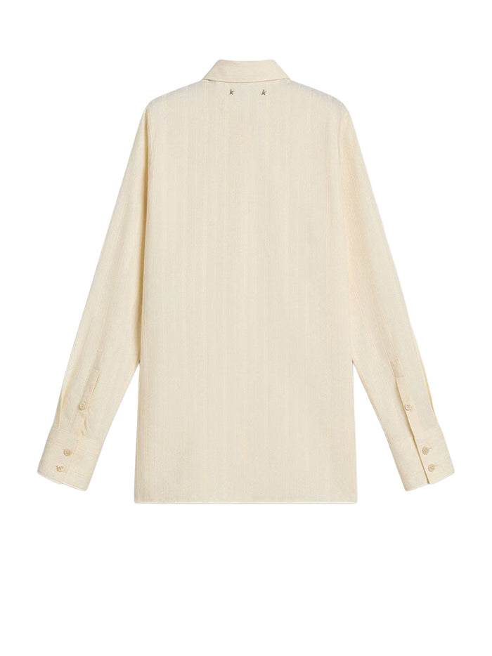 Golden Goose Shirts Antique White Cotone
