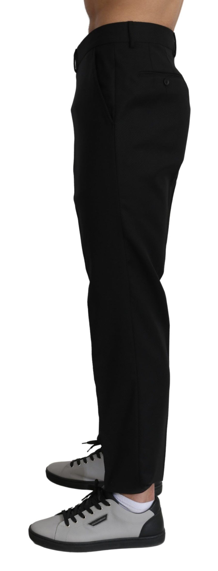Dolce & Gabbana 70% Wool trousers in black
