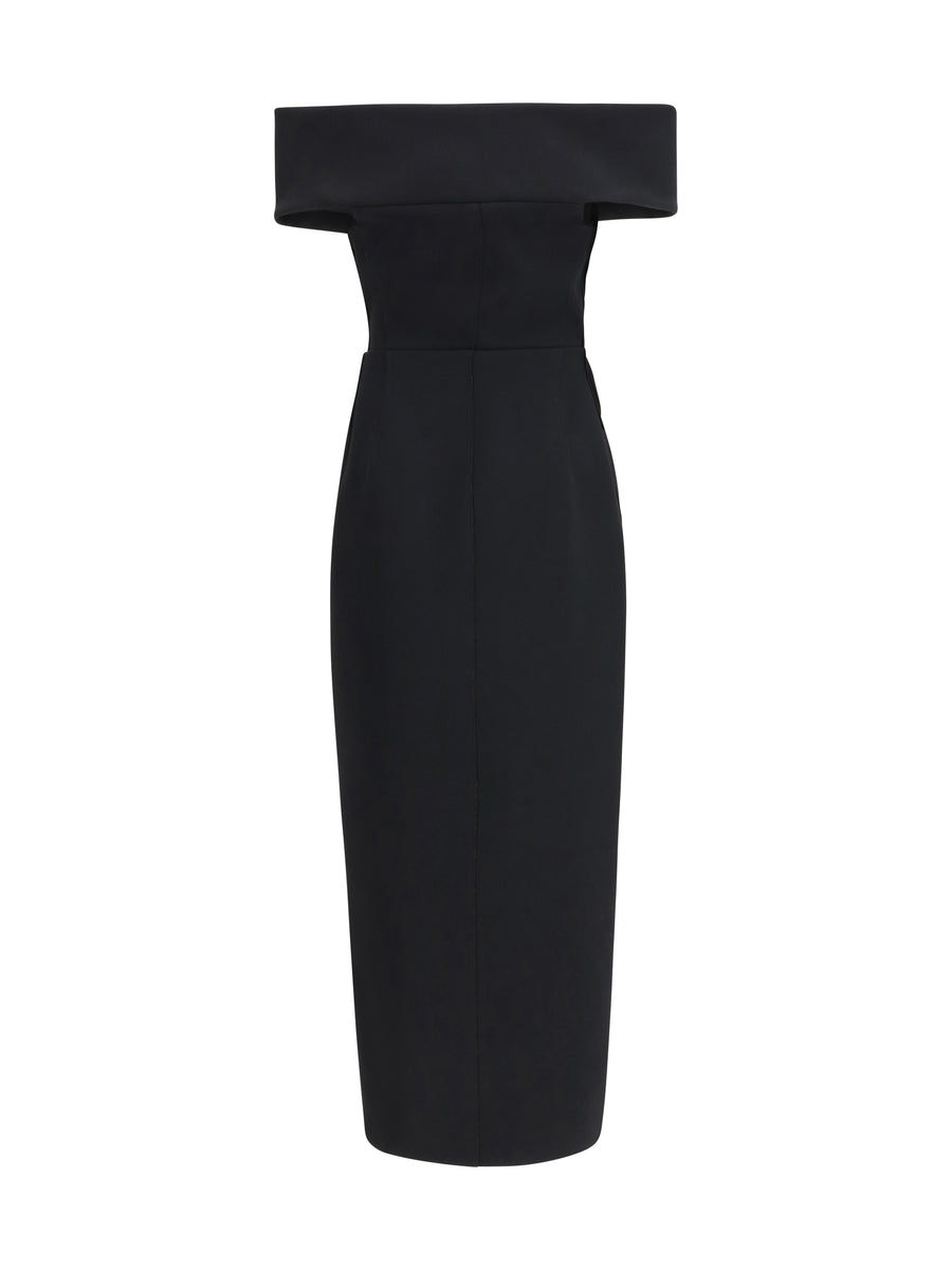 Dress Gene Black Polyester