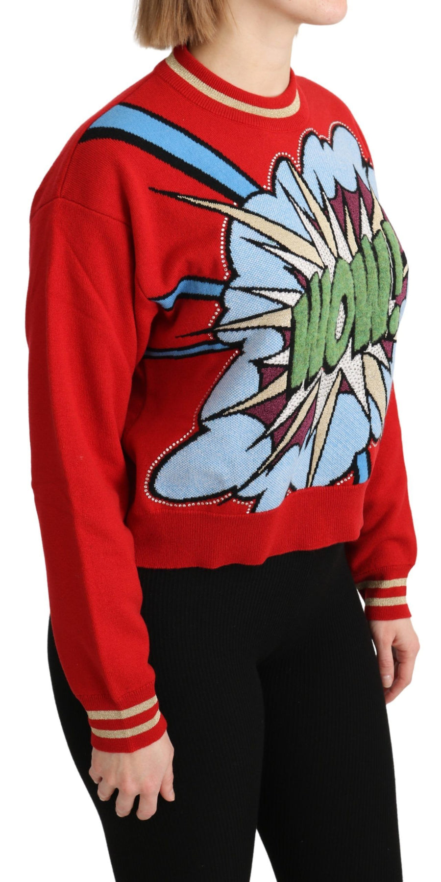 Dolce & Gabbana 90% Cashmere sweater in red