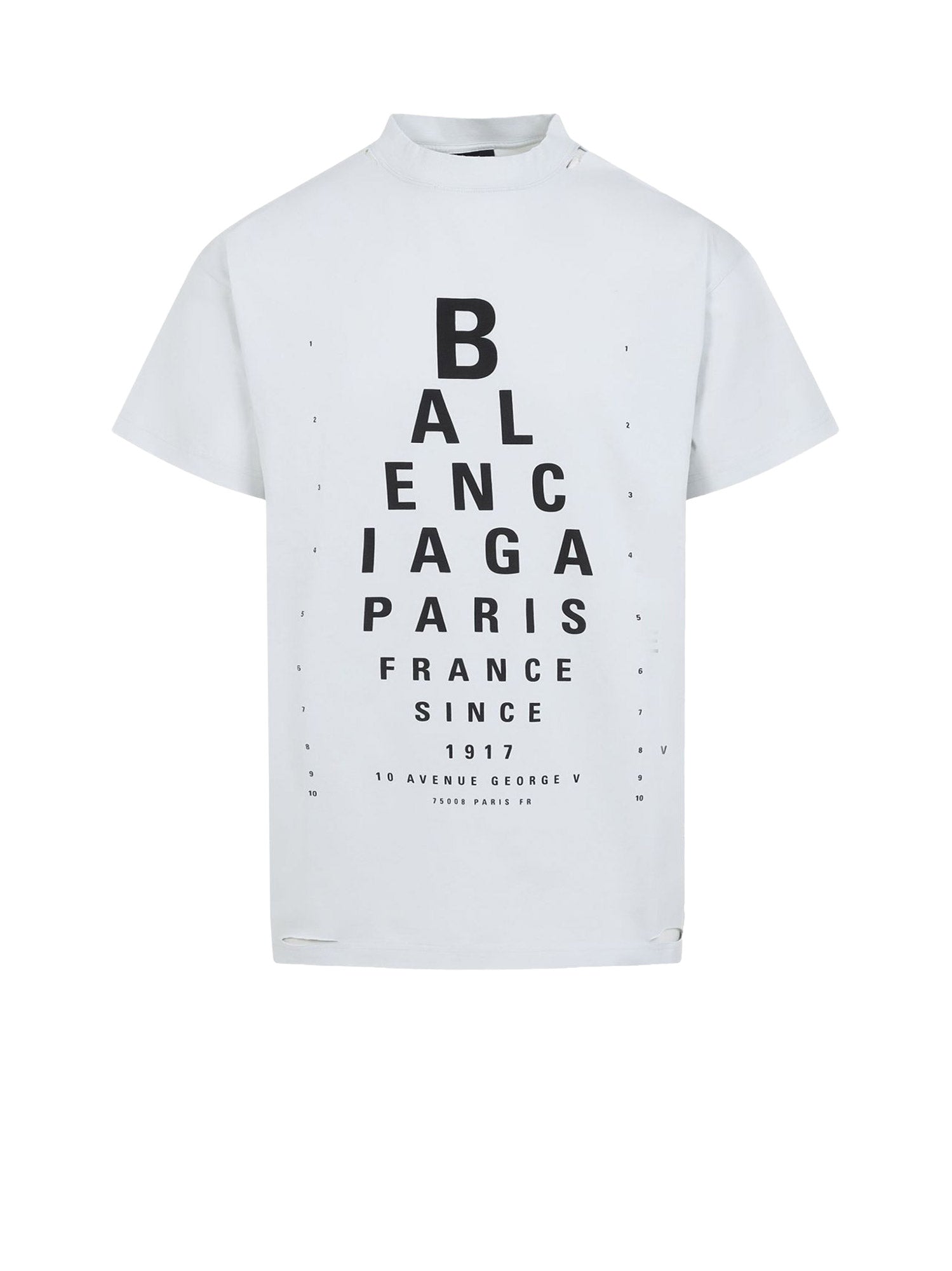Balenciaga T-Shirts And Polos Dirty White Cotone Elastan