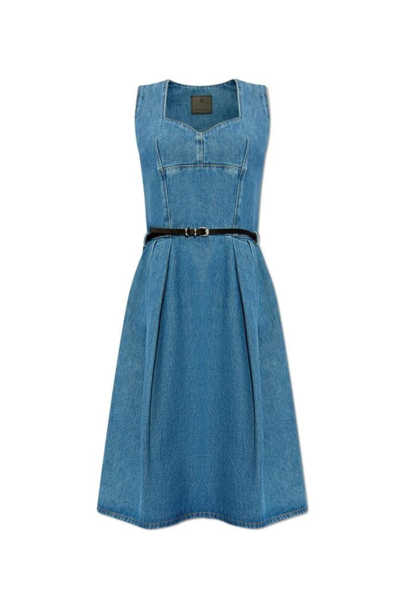 Givenchy Sweetheart Denim Dress_deep Blue Clothing