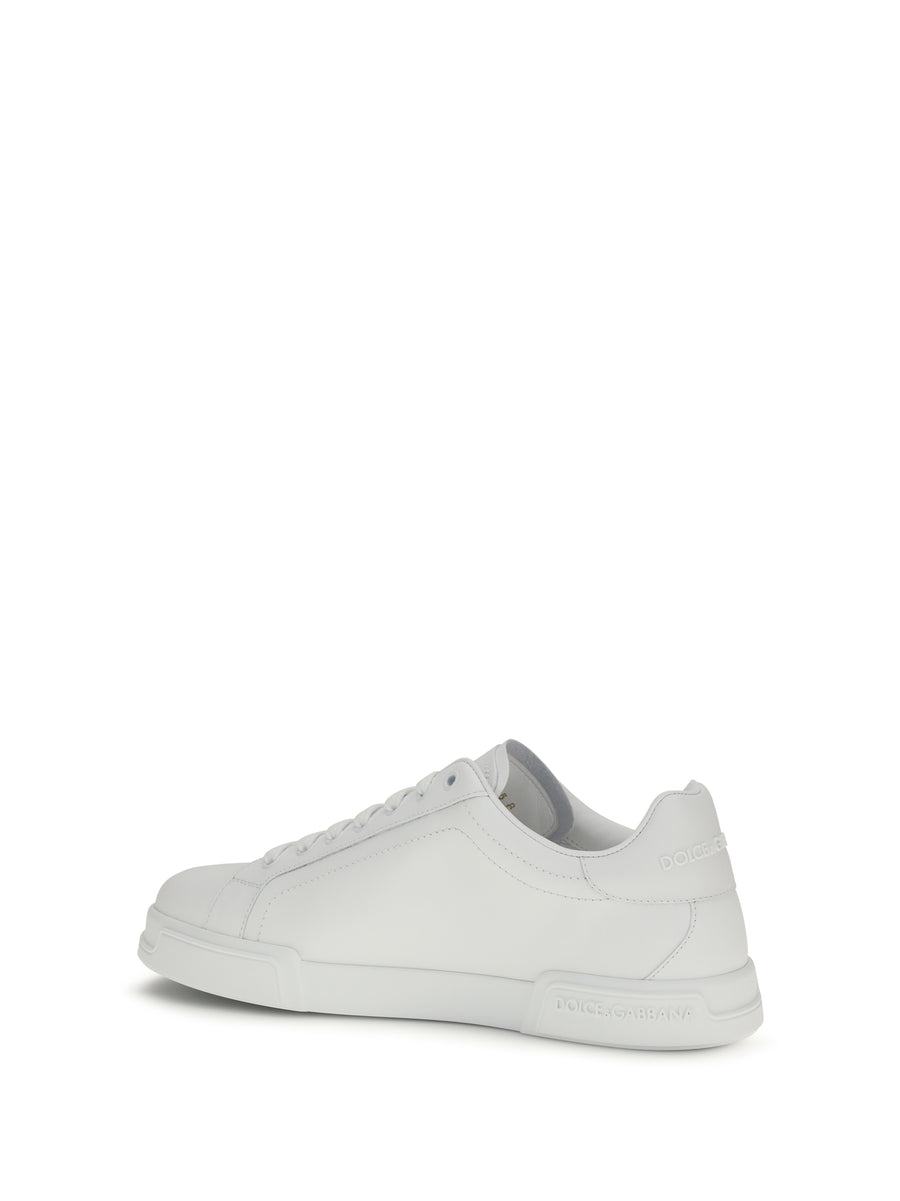 Leather Sneakers Optical White Trainers