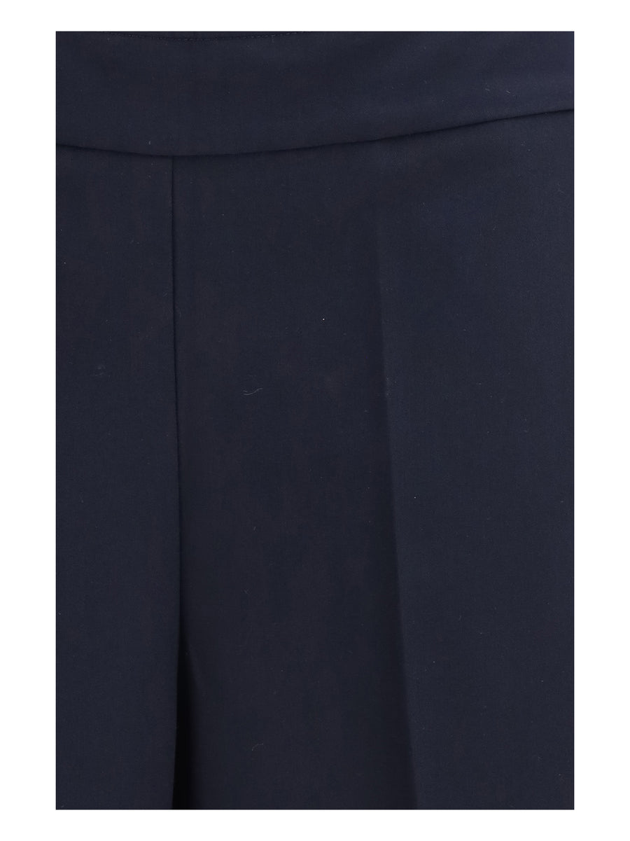 Trousers Grace Tropical Navy Polyester