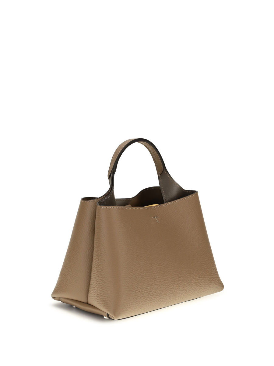 Micro Leather Handbag Cappuccino Cappuccino/clay Calf (bos Taurus) Handbags