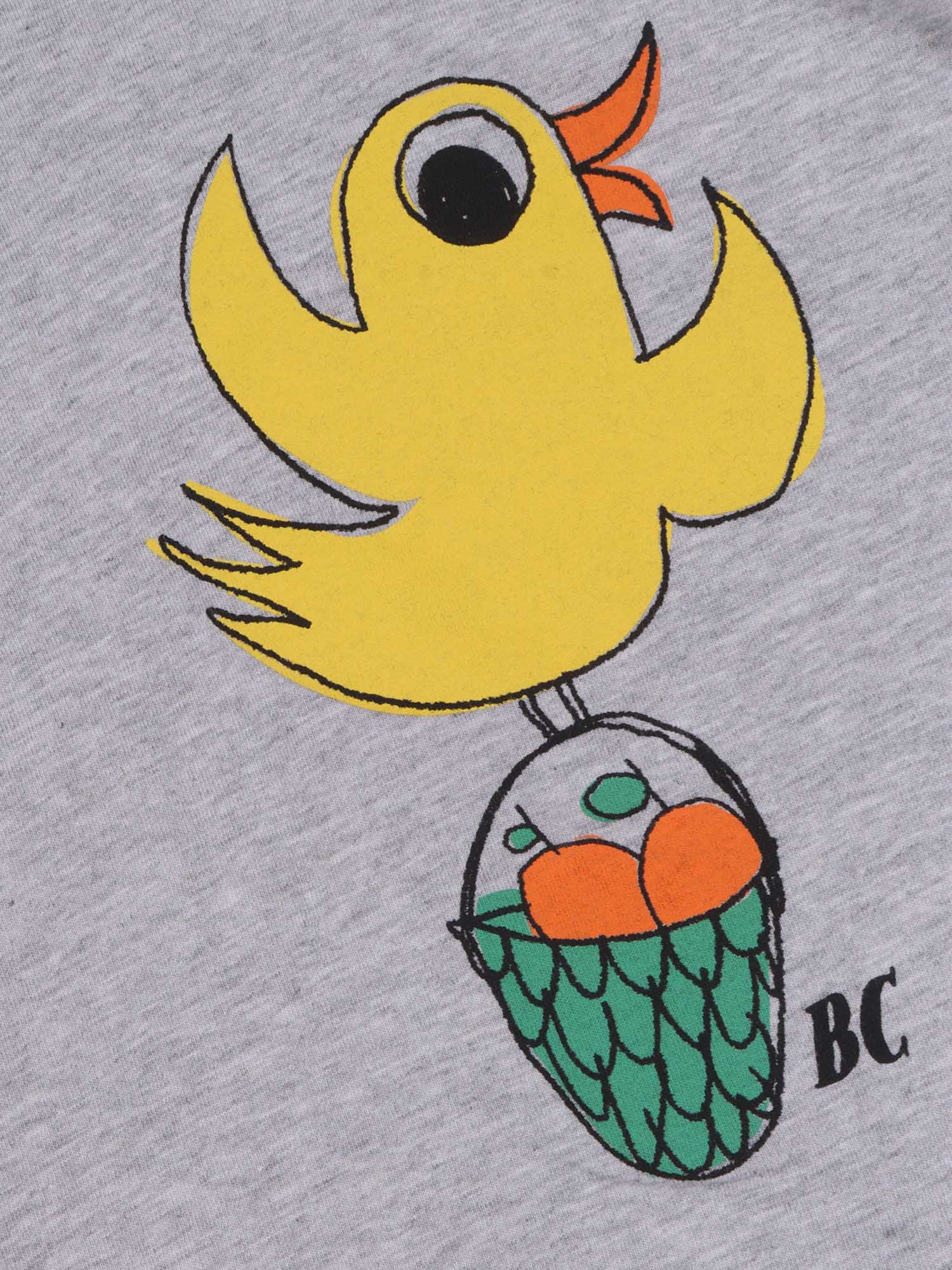 Flying Oranges long sleeve T-shirt Grey Organic Cotton Sleeves
