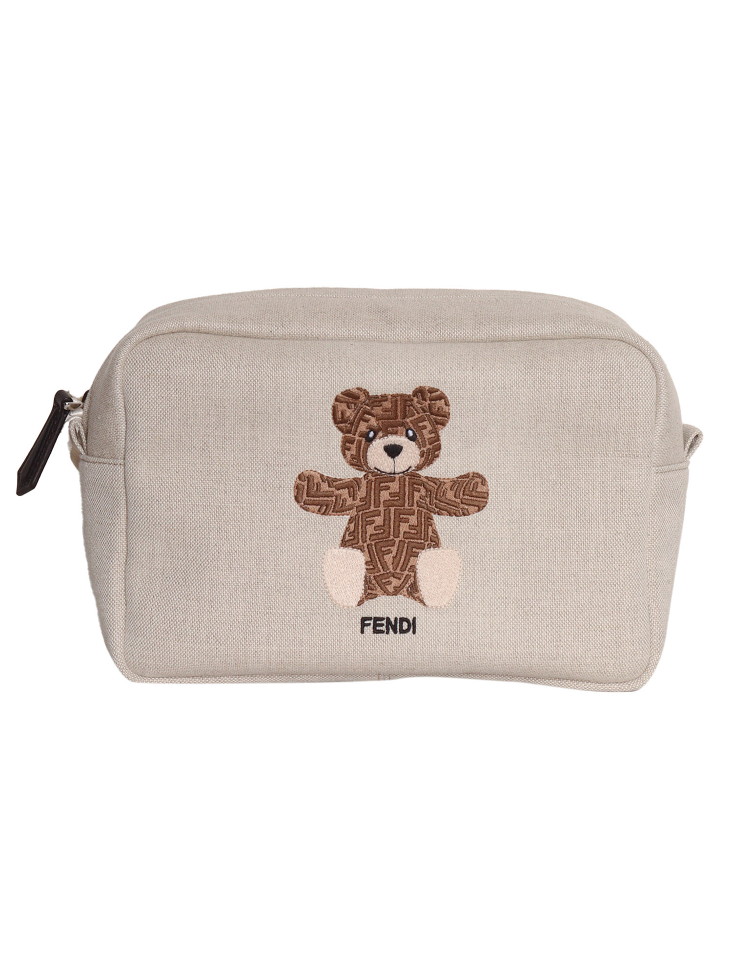 CANVAS BEAUTY CASE Beige Handbag