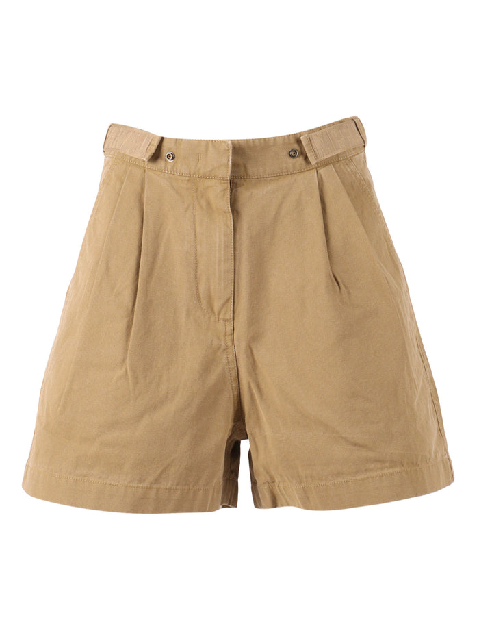 ALBINA - WOMAN SHORTS Beige Cotton Lining