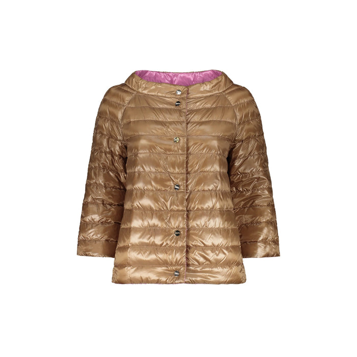 Herno Reversible Ultralight Down Jacket Brown Polyamide