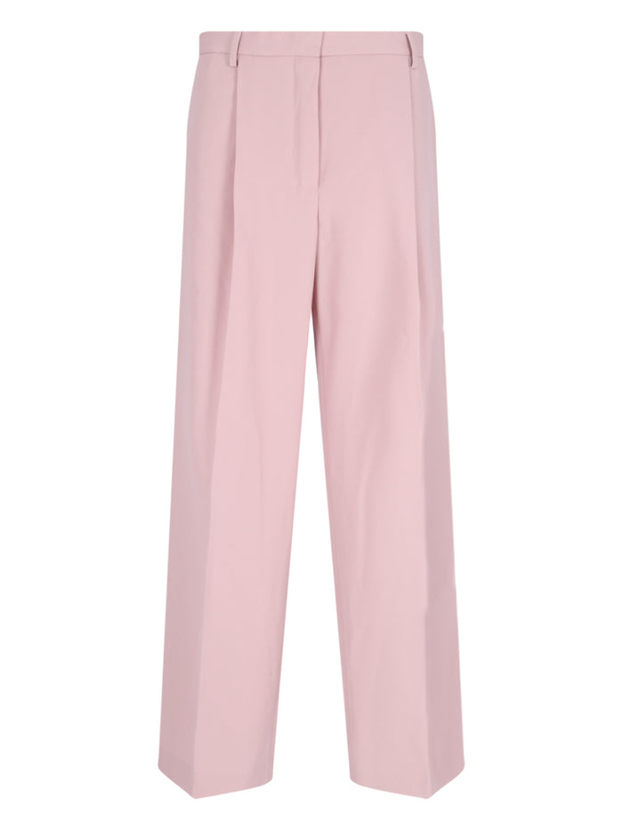Dries Van Noten Trousers Pink Wool