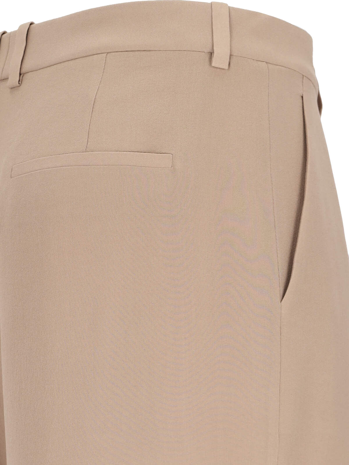 Saint Laurent Trousers Beige Silk