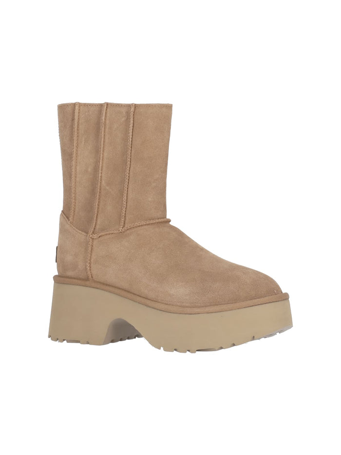 Ugg Boots Beige Upper Material: Leather
