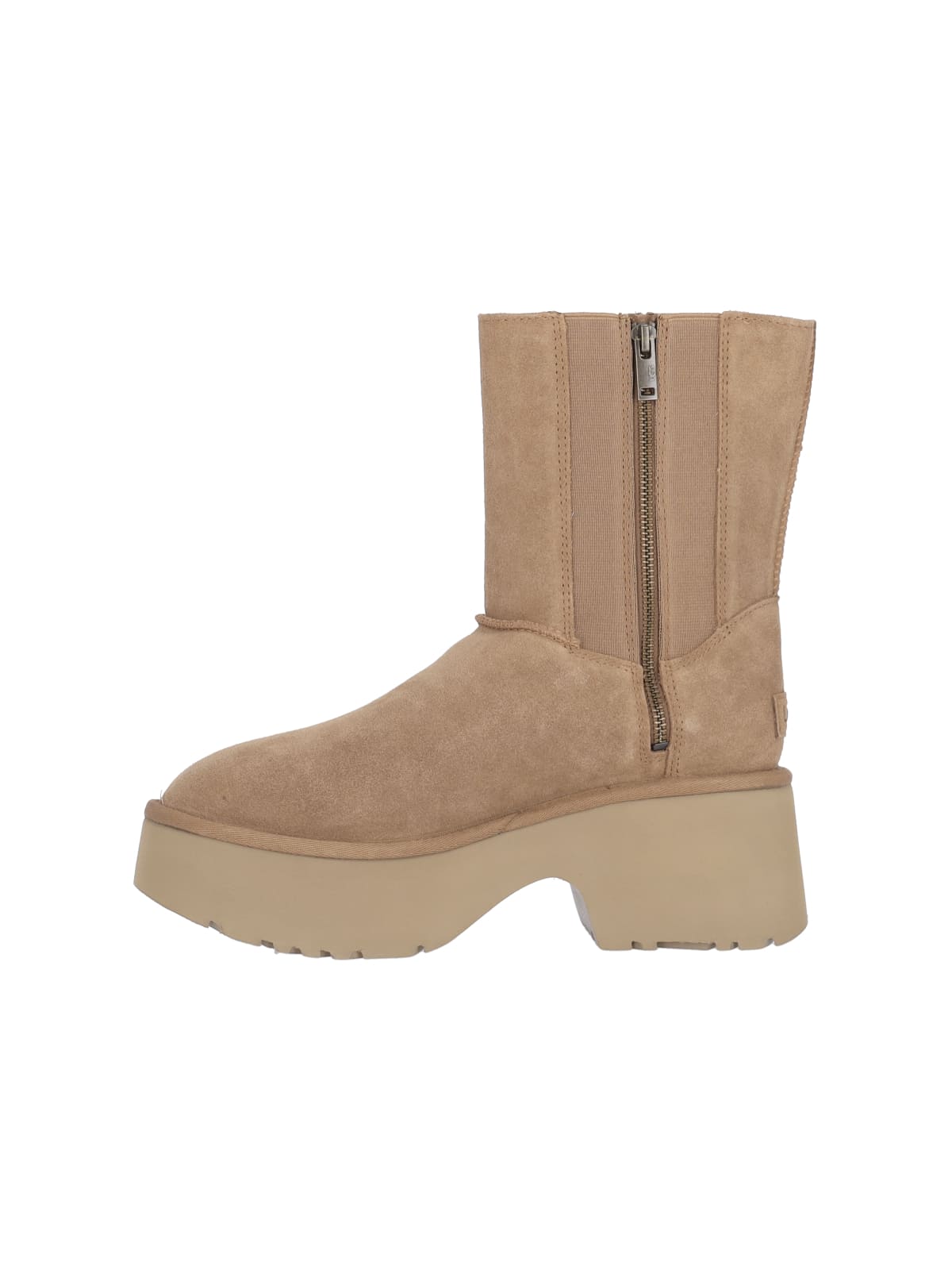 Ugg Boots Beige Upper Material: Leather