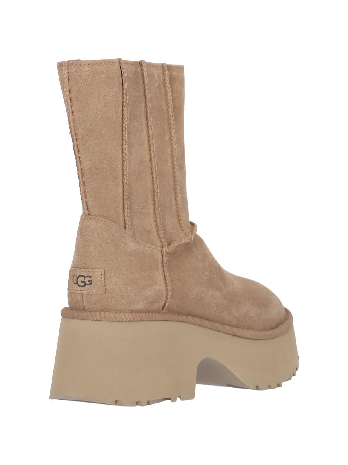 Ugg Boots Beige Upper Material: Leather