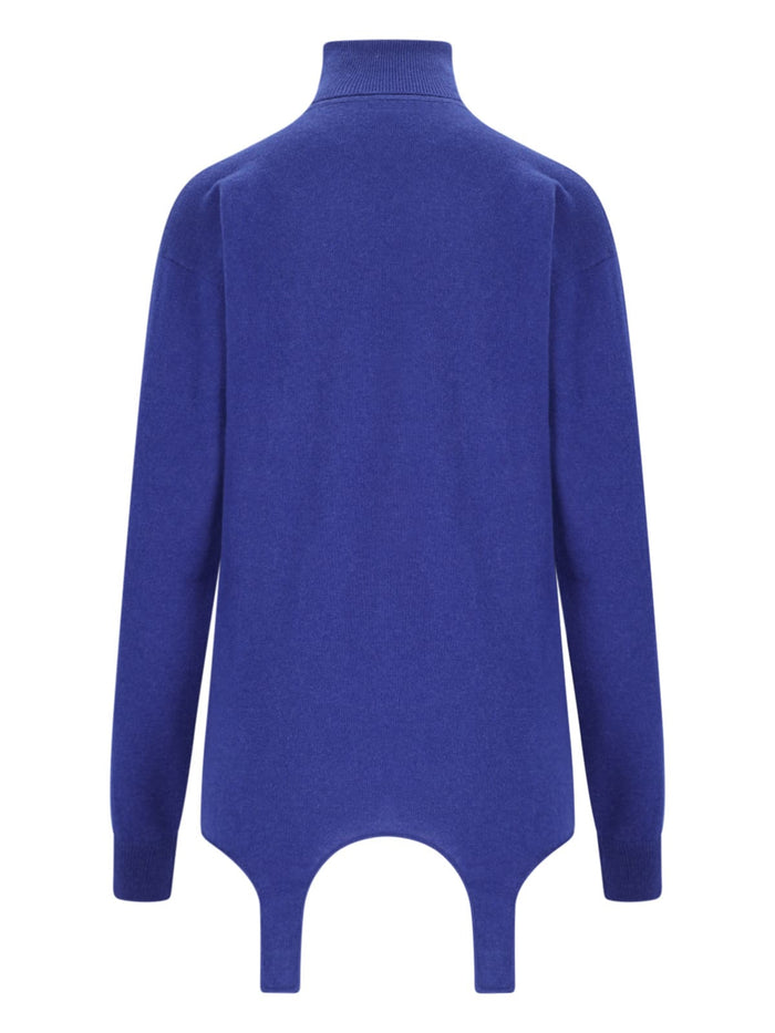 Saint Laurent Sweaters Blue Fabric 1: Cashmere