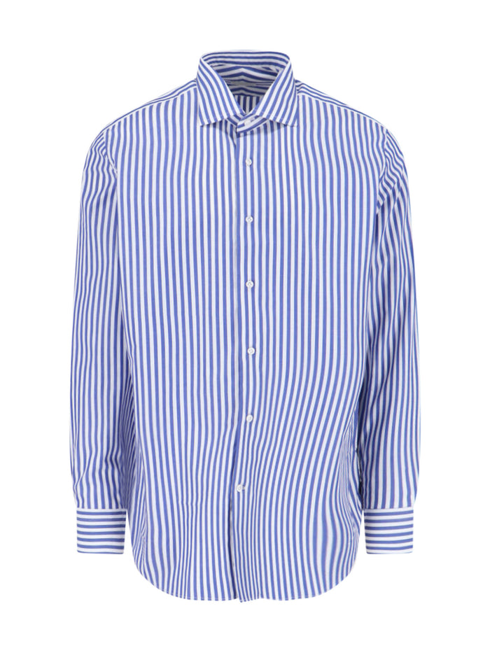 LABORATORIO DEL CARMINE Shirts Blue Cotton