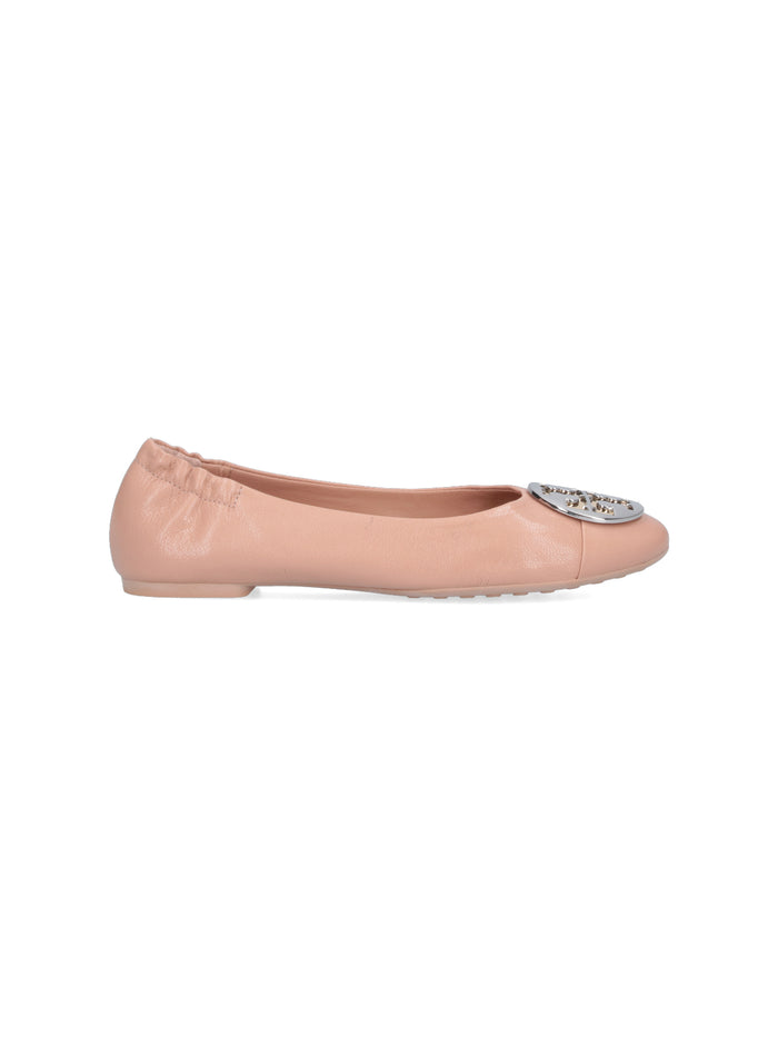 Tory Burch Flat Shoes Pink Main Body: Caprine