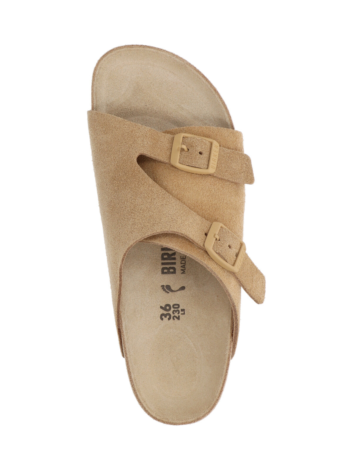 Birkenstock Sandals Beige Suede Leather
