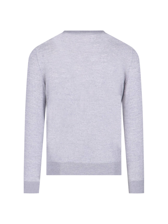 Zegna Sweaters Grey Wool