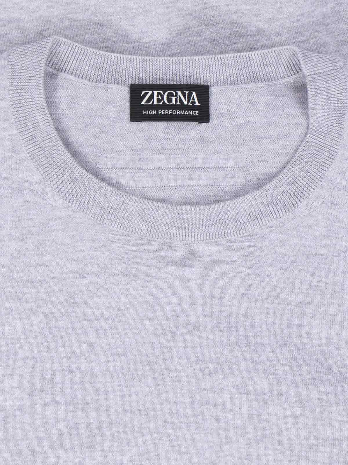 Zegna Sweaters Grey Wool