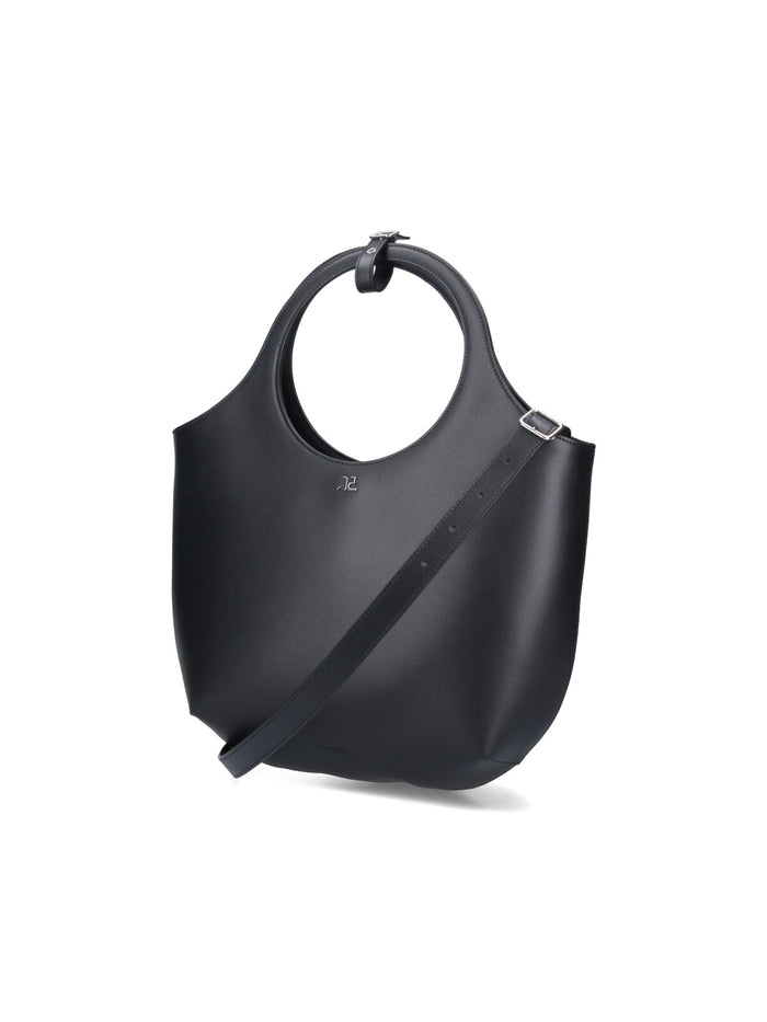 Courrèges Bags Black Main Material: Calfskin