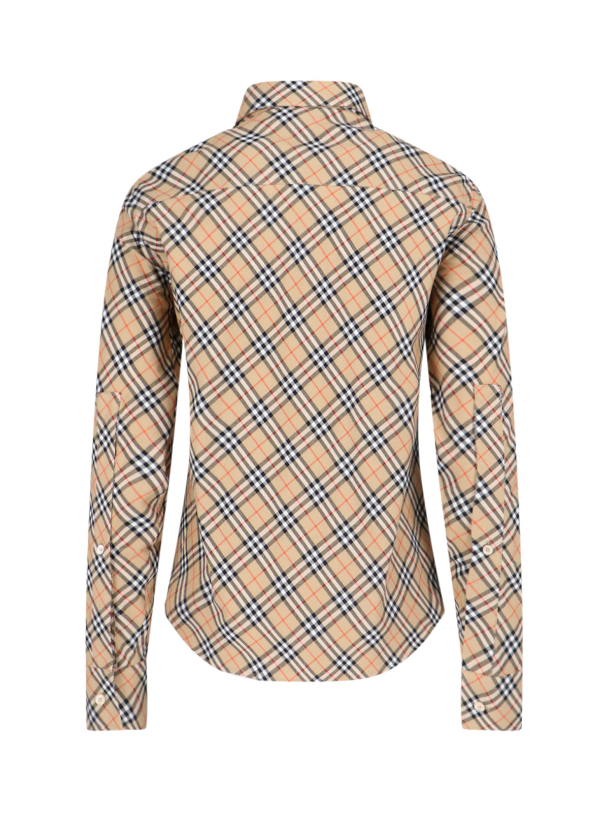 Burberry Shirts Beige Cotton