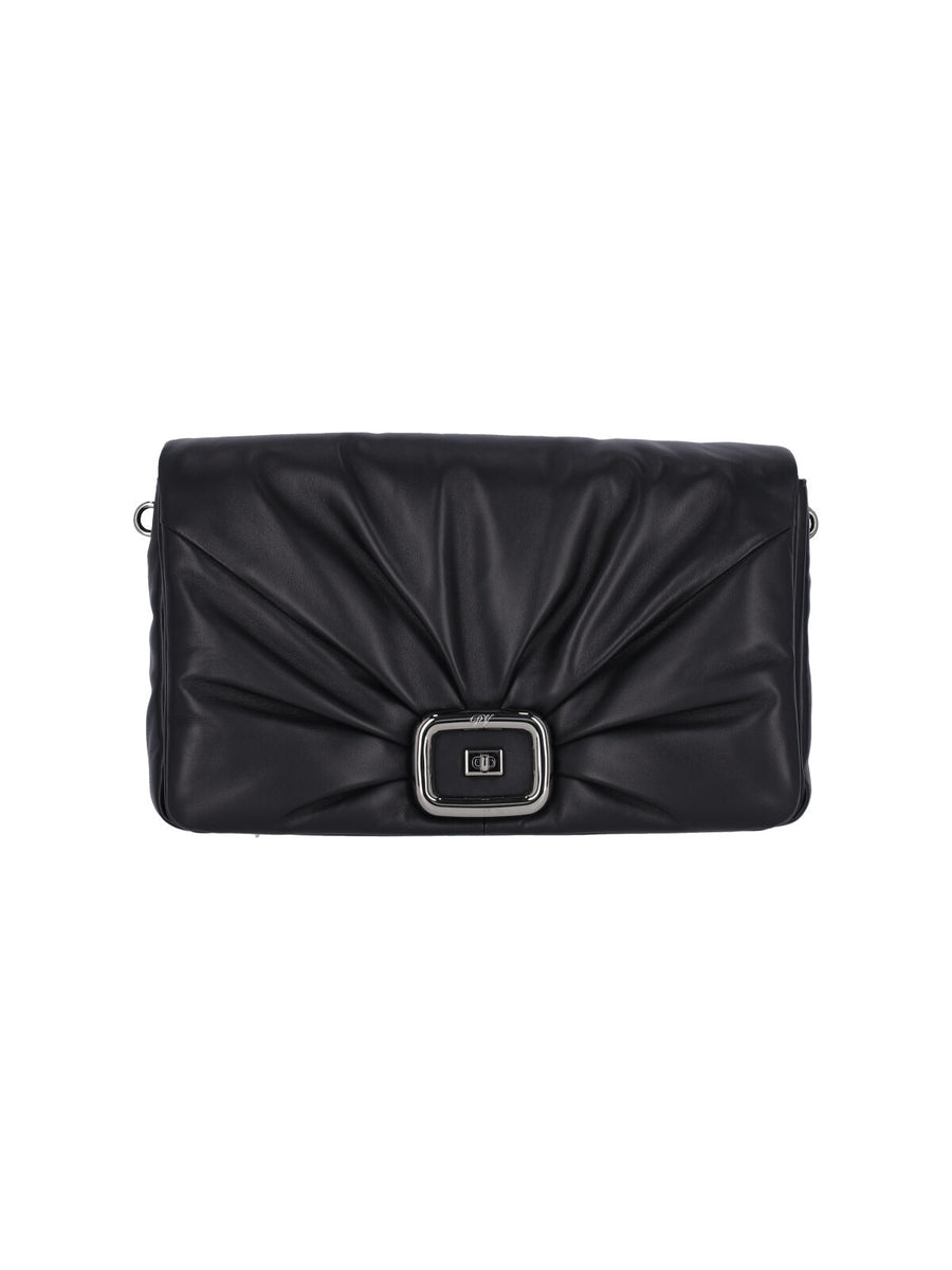 Roger Vivier 100% leather shoulder bag in black