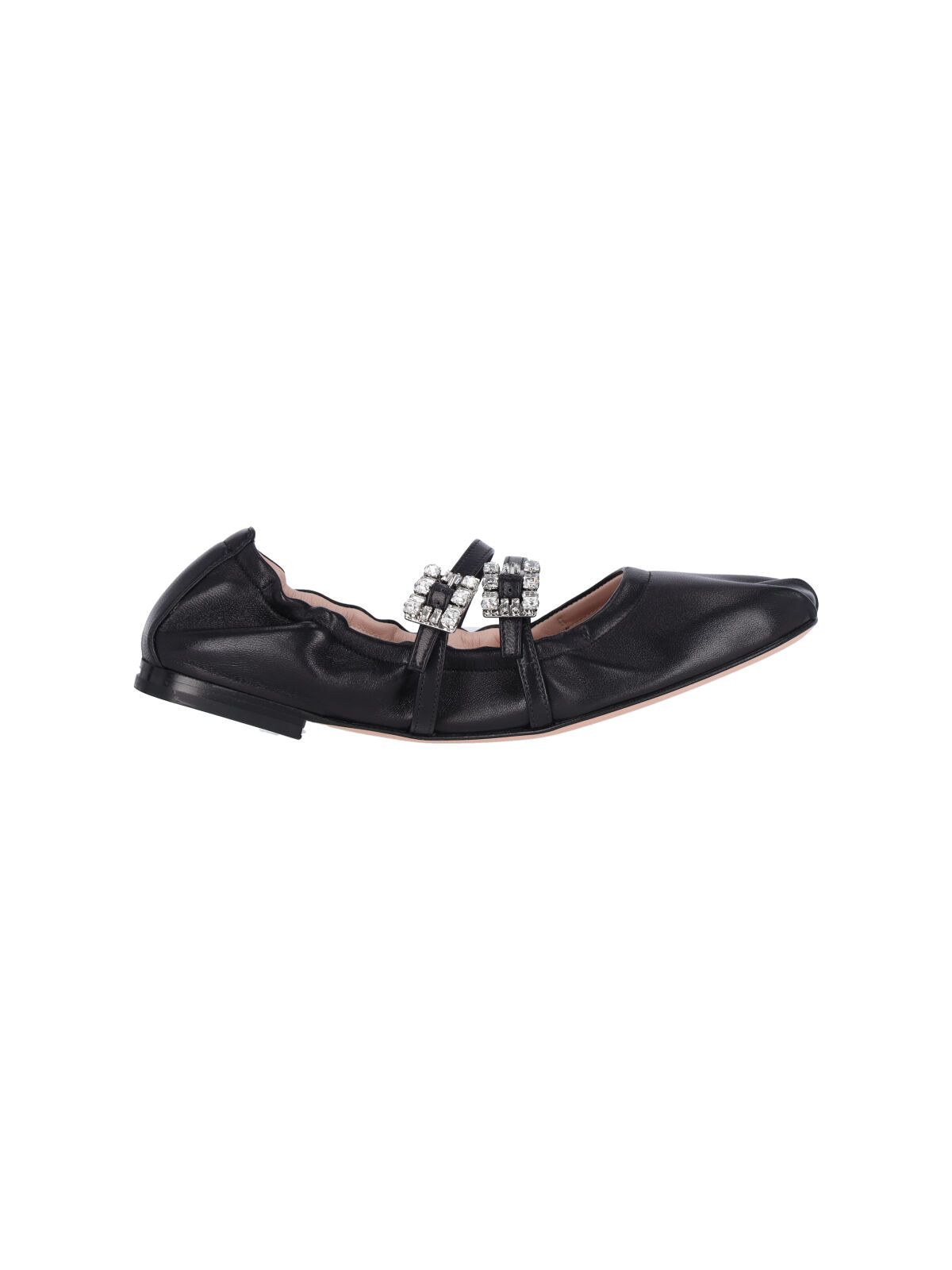 Roger Vivier Flat Shoes Black Leather