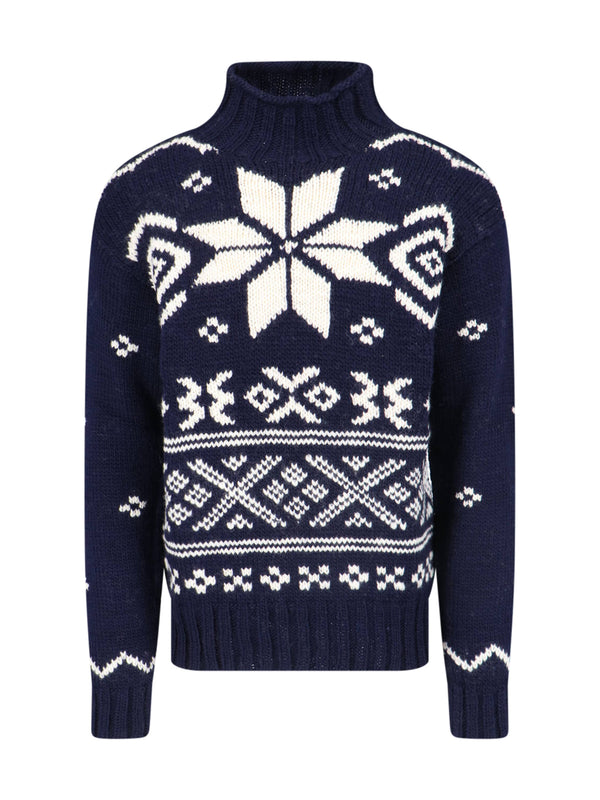 Polo Ralph Lauren 100% Wool sweater in navy