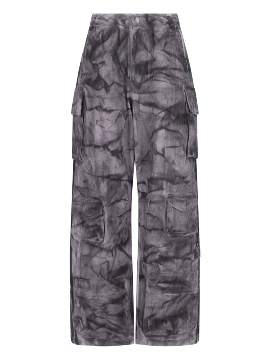 Adidas 100% Cotton cargo pants in gray