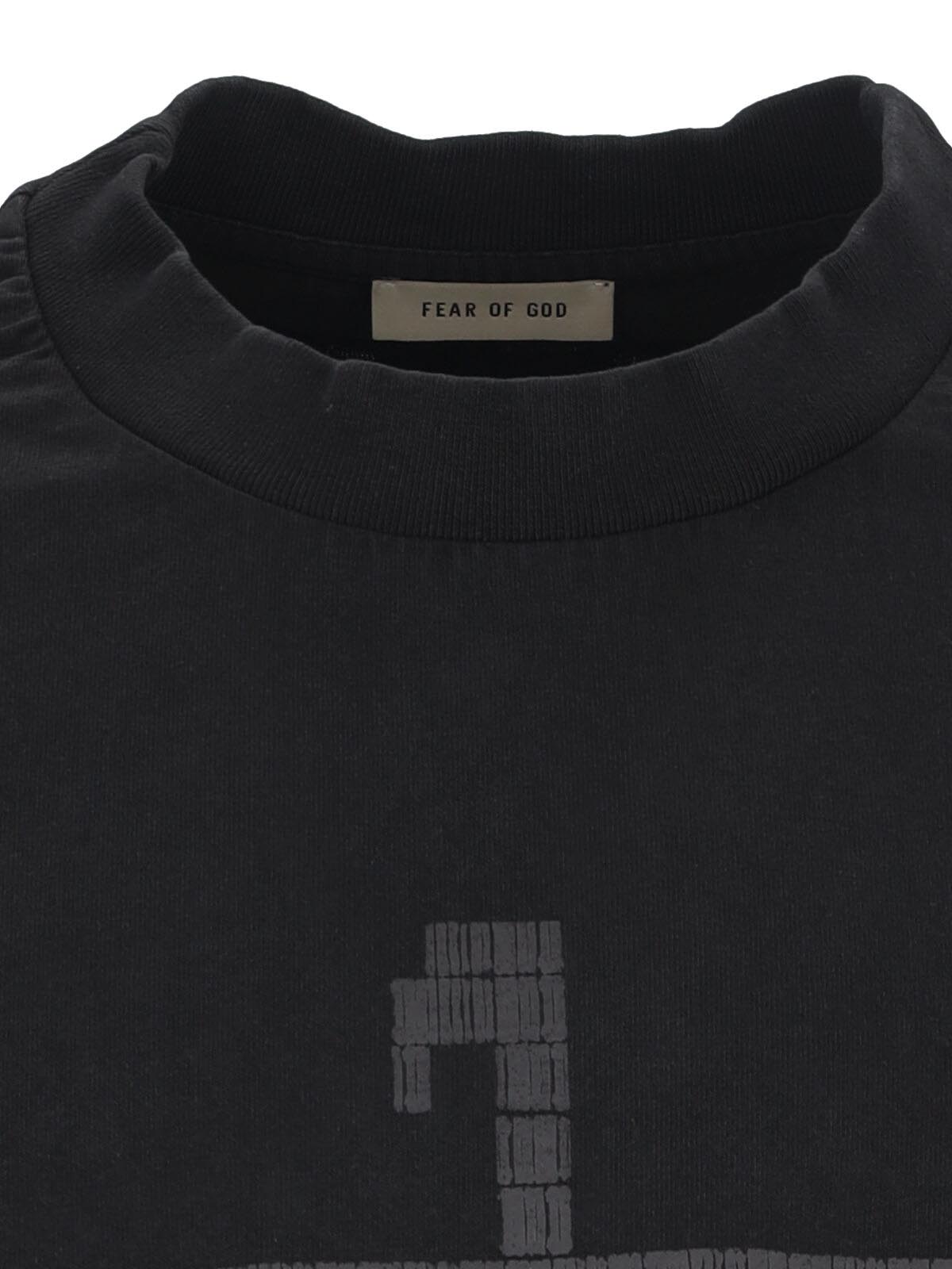 Fear Of God T-Shirts And Polos Black Cotton