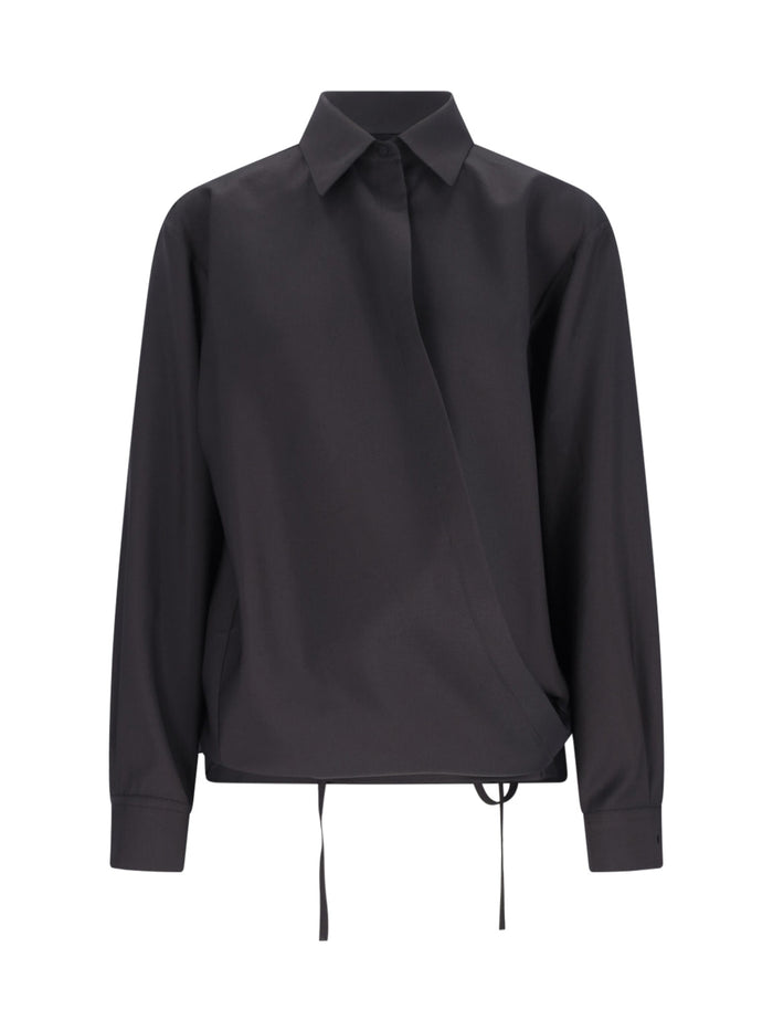 Valentino Shirts Black Silk