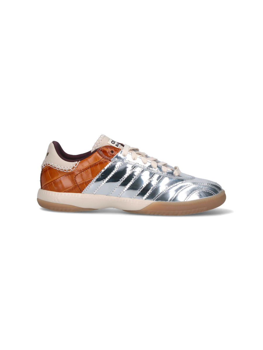 Adidas Originals By Wales Bonner 100% leather sneaker in silver
