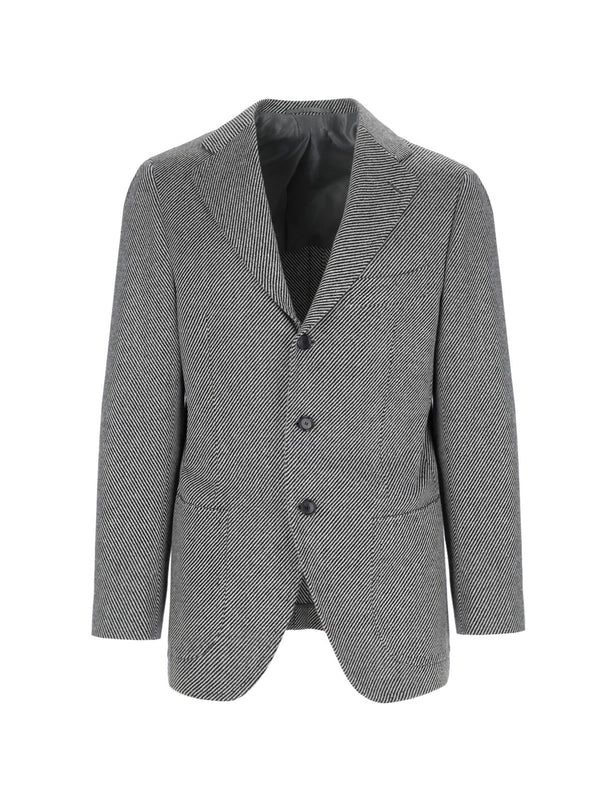 Cesare Attolini 100% Cashmere blazer in black