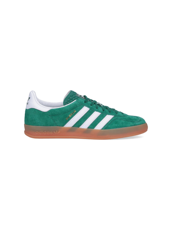 Adidas Suede upper with leather stripes and lining sneakers in green
