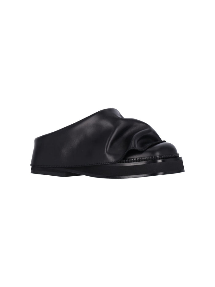 The Attico Sandals Black Main Leather: Calf Leather